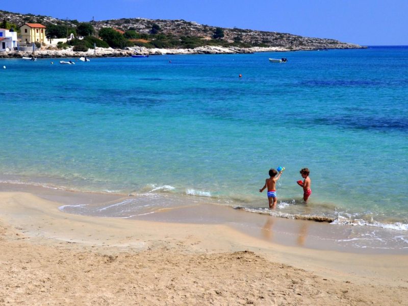 Marathi beach Chania KidsLoveGreece.com