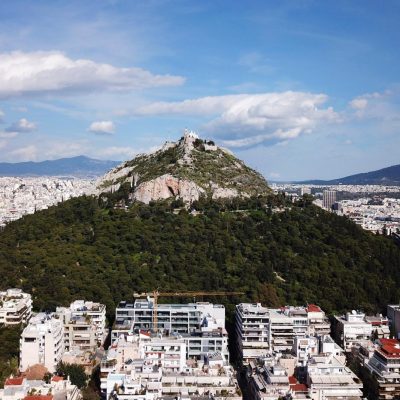 Lycabetus hill over Athens