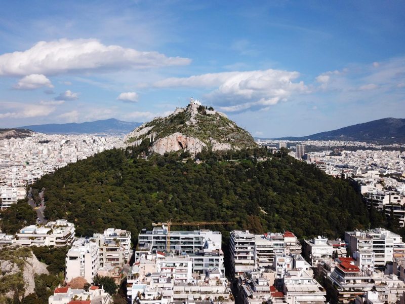 Lycabetus hill over Athens
