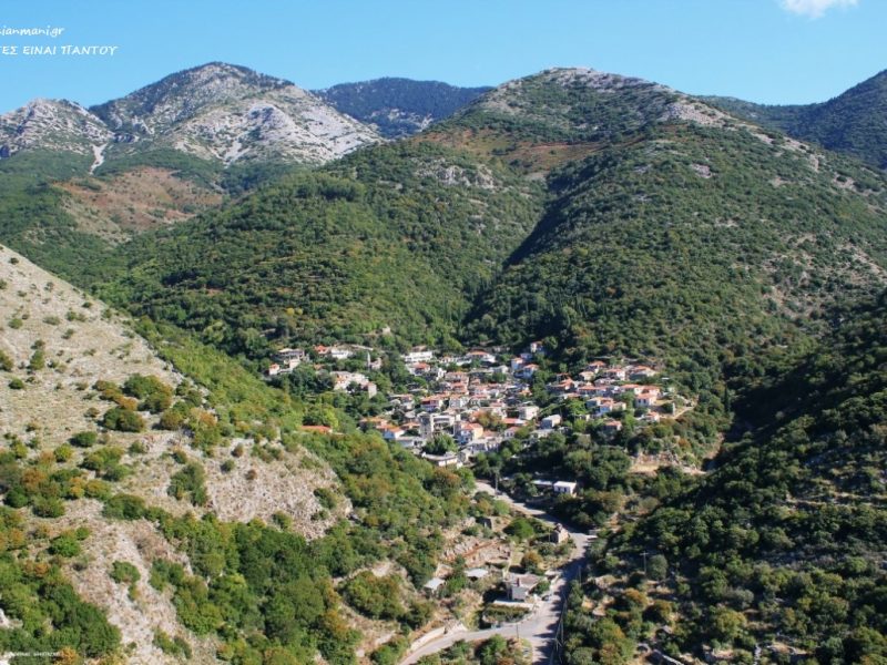 Kastania village Laconia Greece