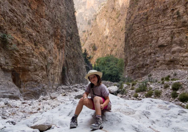 Hiking in Crete with kids Samaria