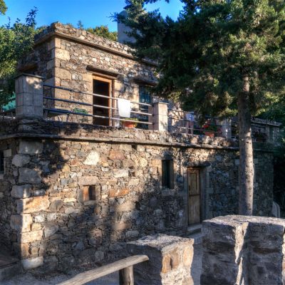 Milia Crete Hotel stone rooms