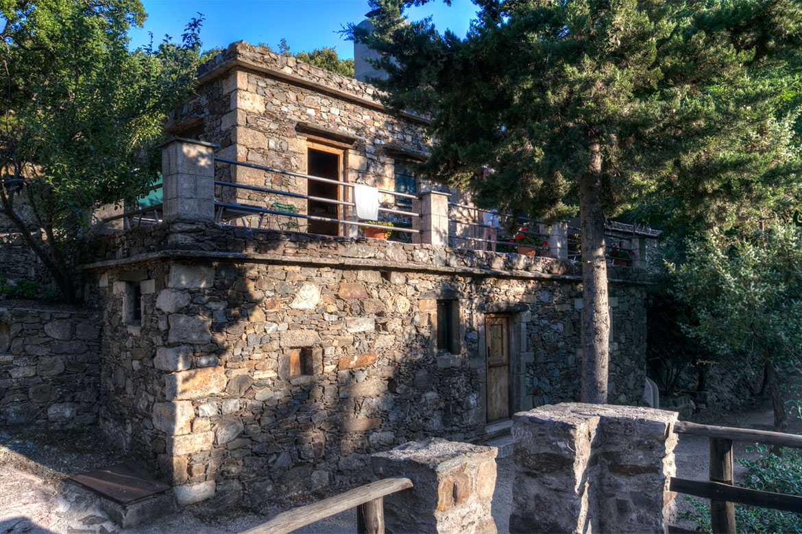 Milia Crete Hotel stone rooms