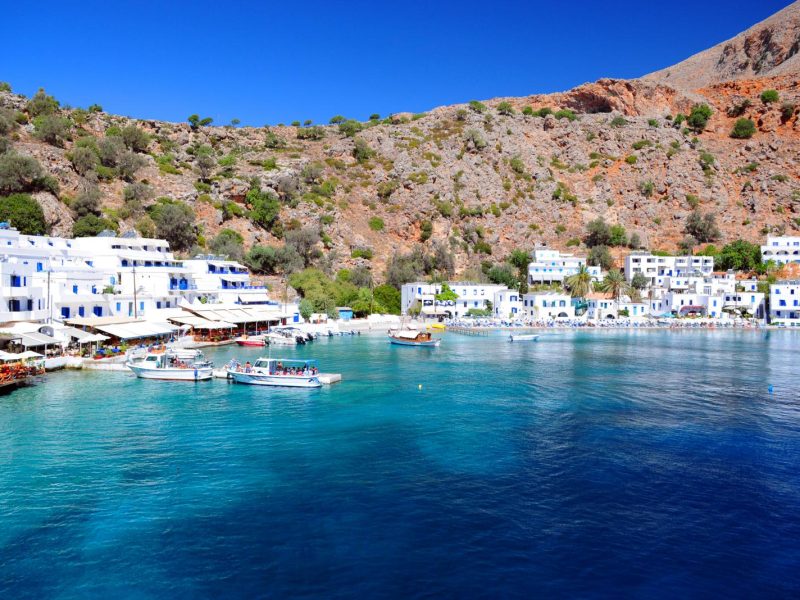 Loutro village Chania KidsLoveGreece.com