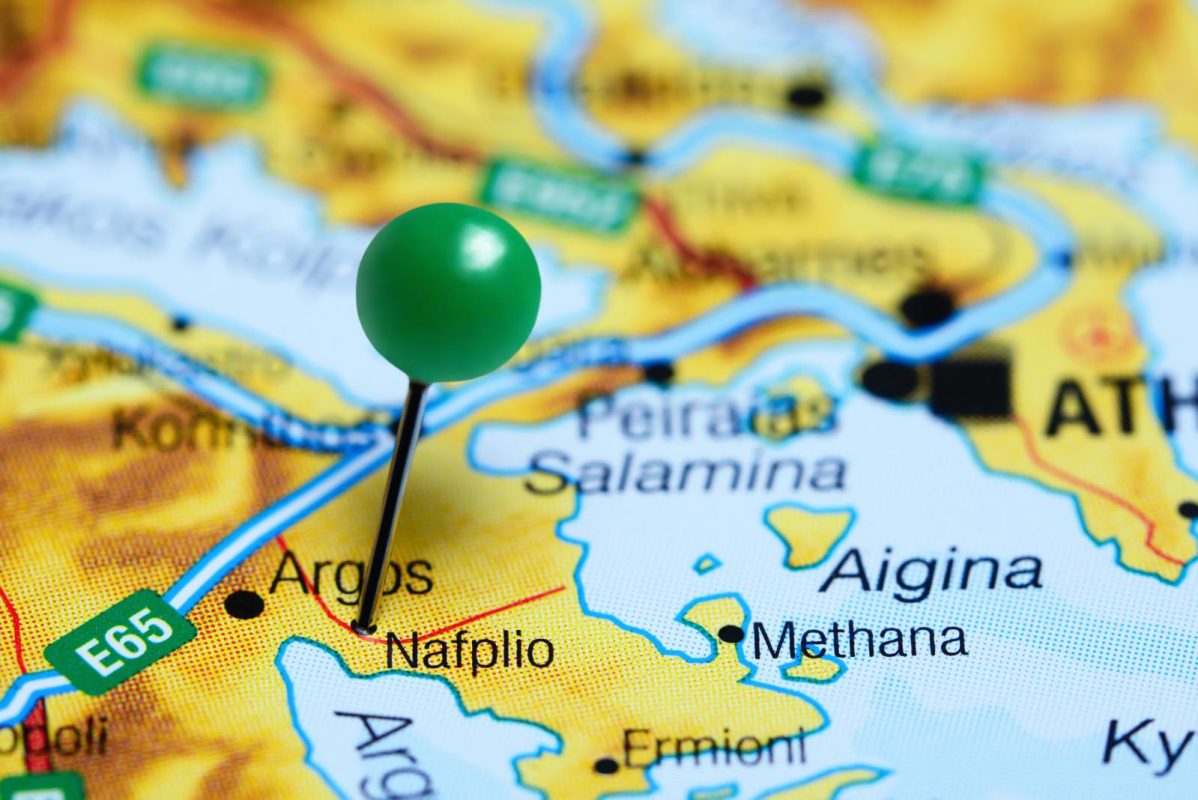pin on map Nafplio