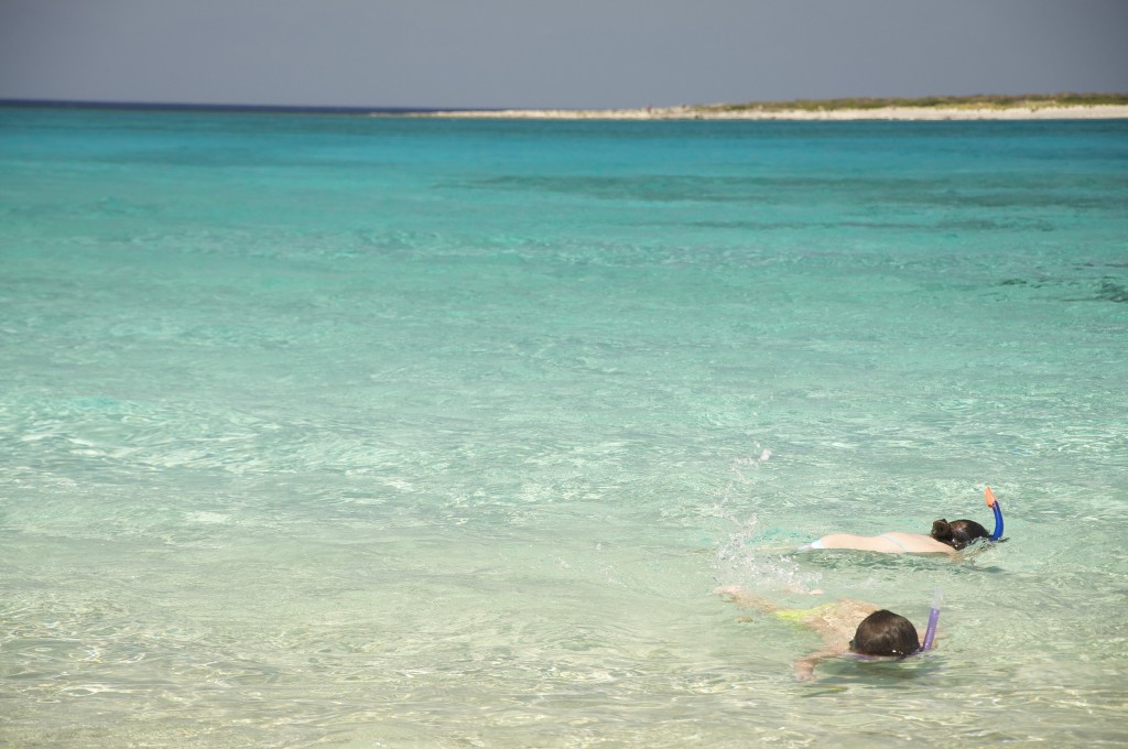 kids snorkeling