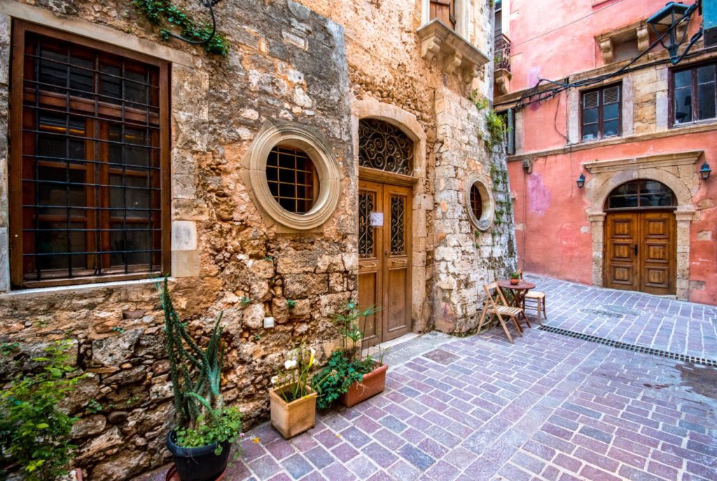 Chania street in old town