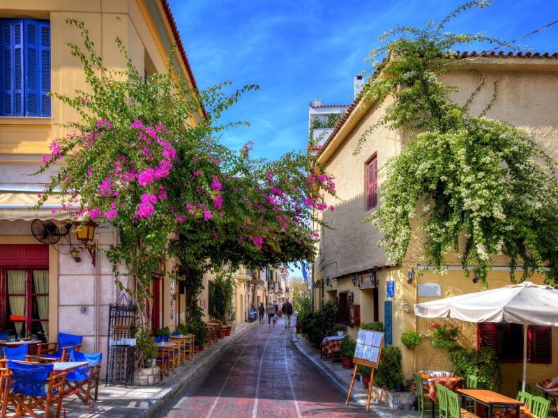 Tavernas at Plaka area Athens