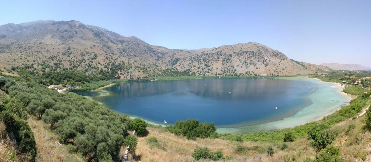 Kounas lake Chania Crete family tour KidsLoveGreece.com