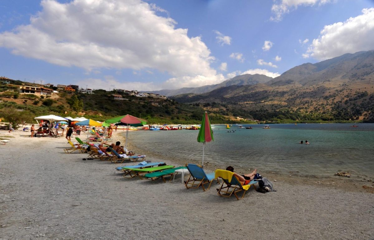 Kounas lake Chania Crete family tour KidsLoveGreece.com