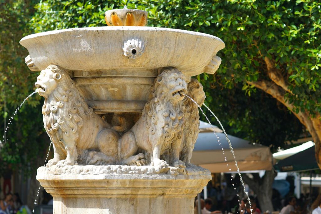 Morozini fountain in centre of Heraklion