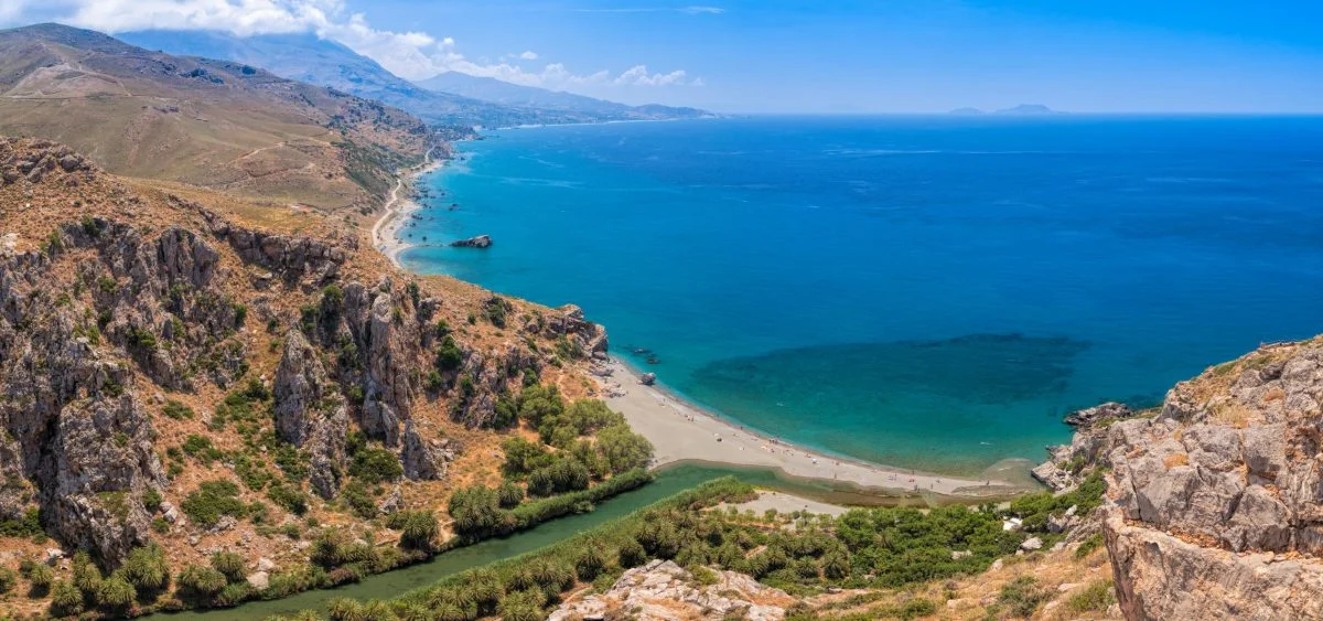 Preveli river and beach south of Rethymno