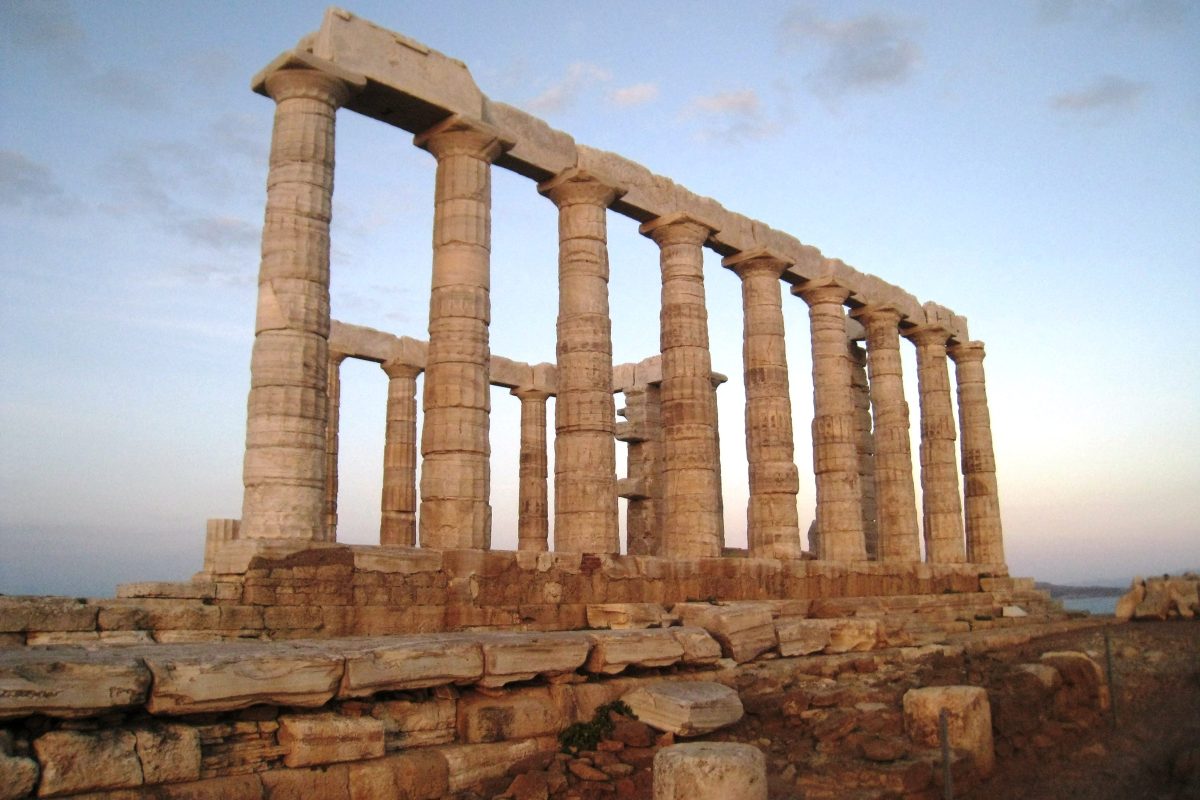 temple Poseidon family tour kids love greece Percy Jackson