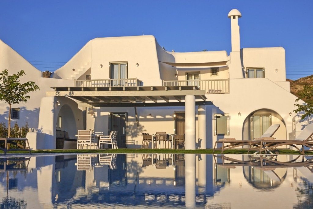 plaka south private family villa aqua breeze naxos island kids love greece accommodation for families