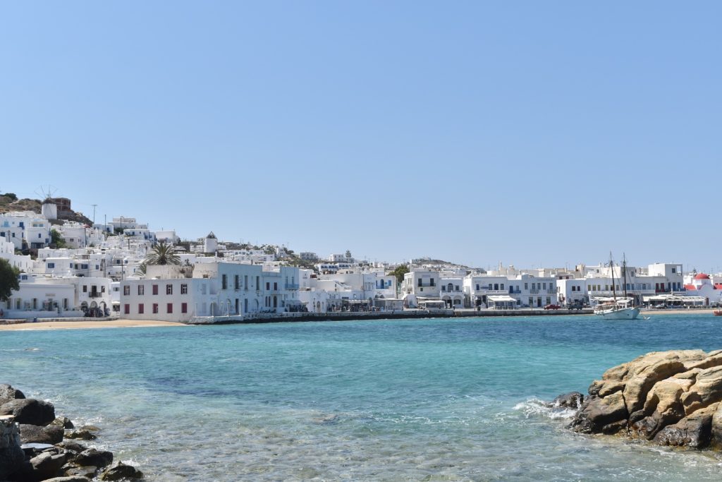 Mykonos port sea