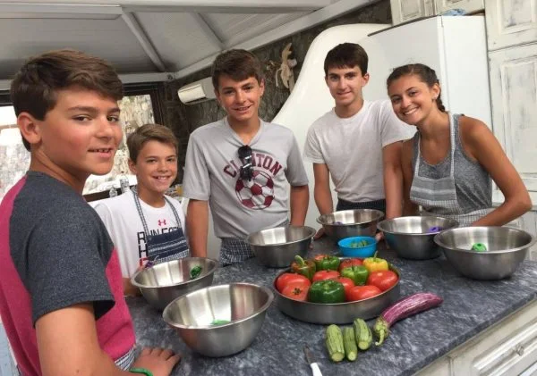 family cooking class in Mykonos traditional greek dishes gastronomy kids love greece activities for families Cyclades workshops