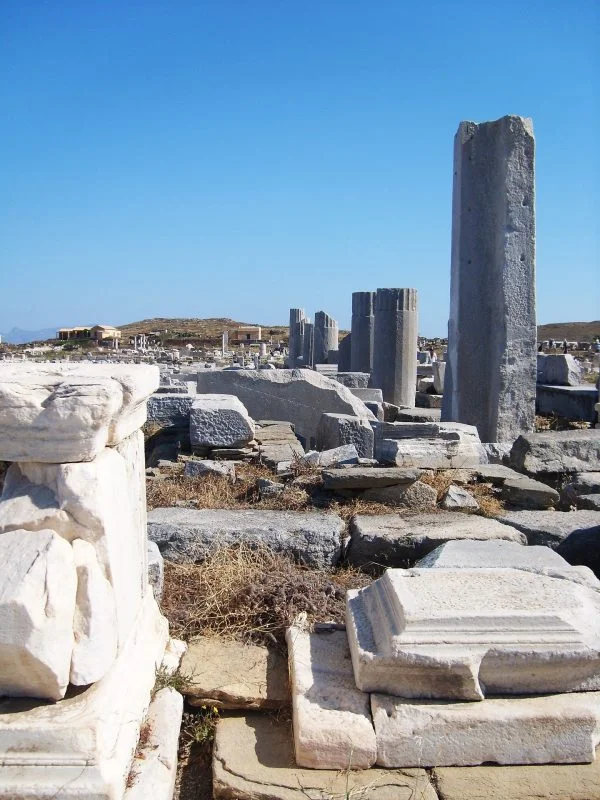 delos island archeological site KidsLoveGreece.com