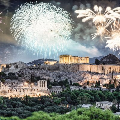 athens celebrations fireworks Protoxronia DP