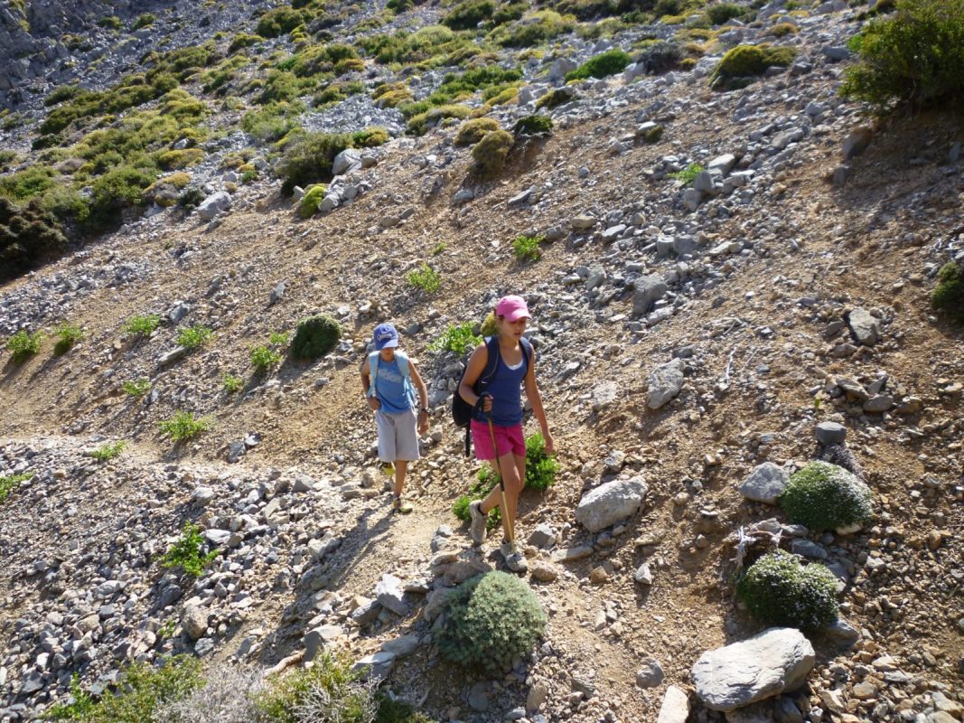Crete family hiking adventure outdoor activities Psiloritis mountain kids love greece