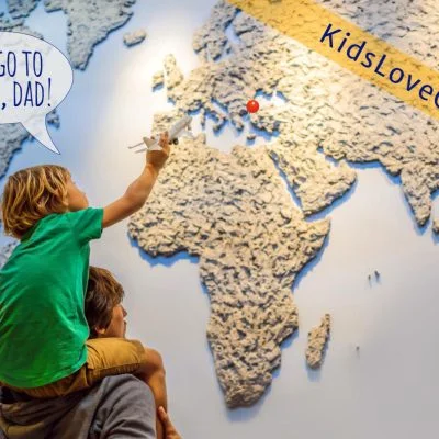 Son dad lets go to Greece KidsLoveGreece.co