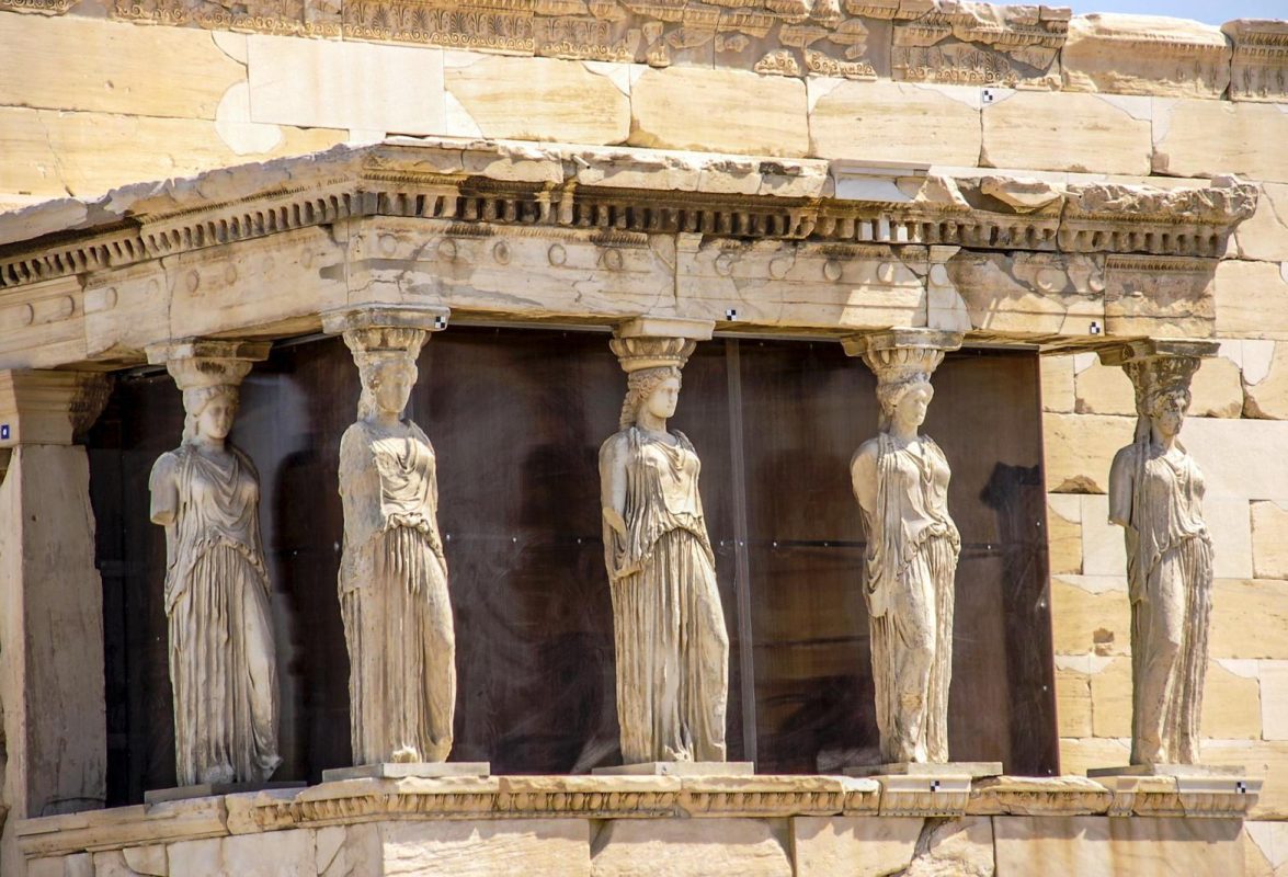 Caryatids on Acropolis hill