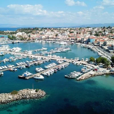 Aegina island port