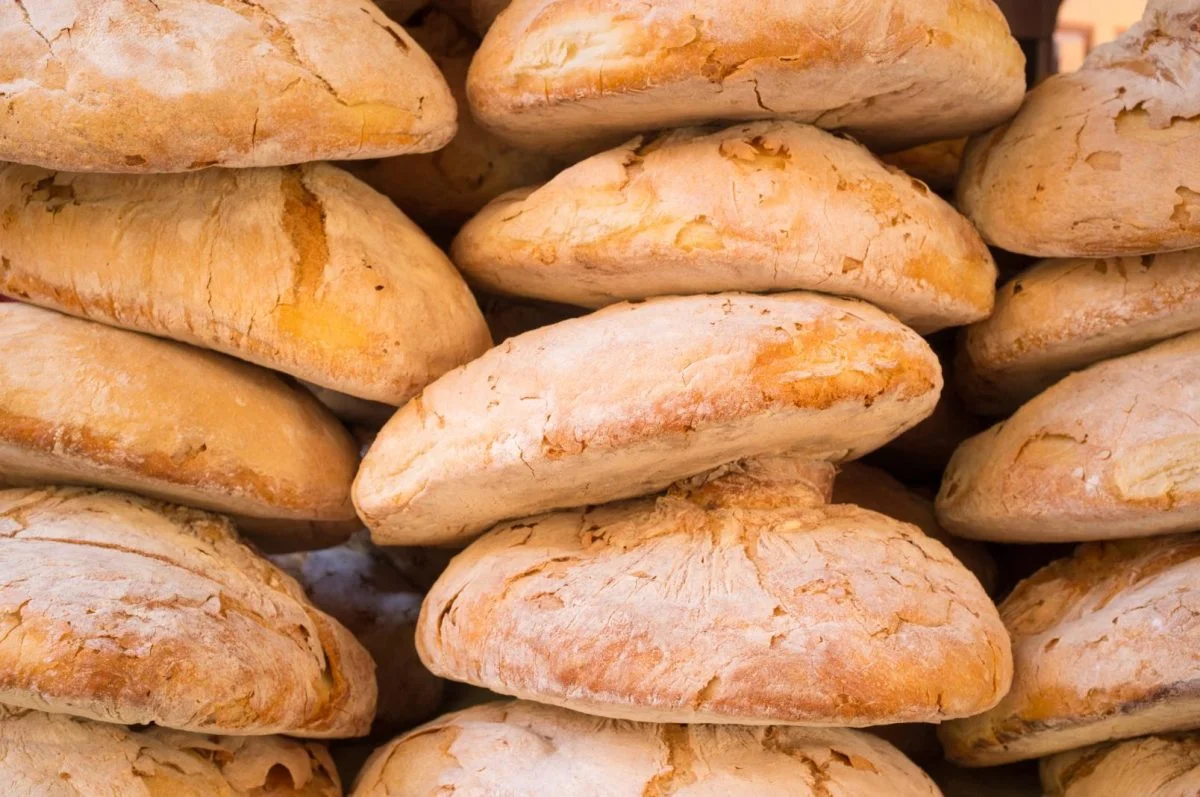 baked bread in Naxos island