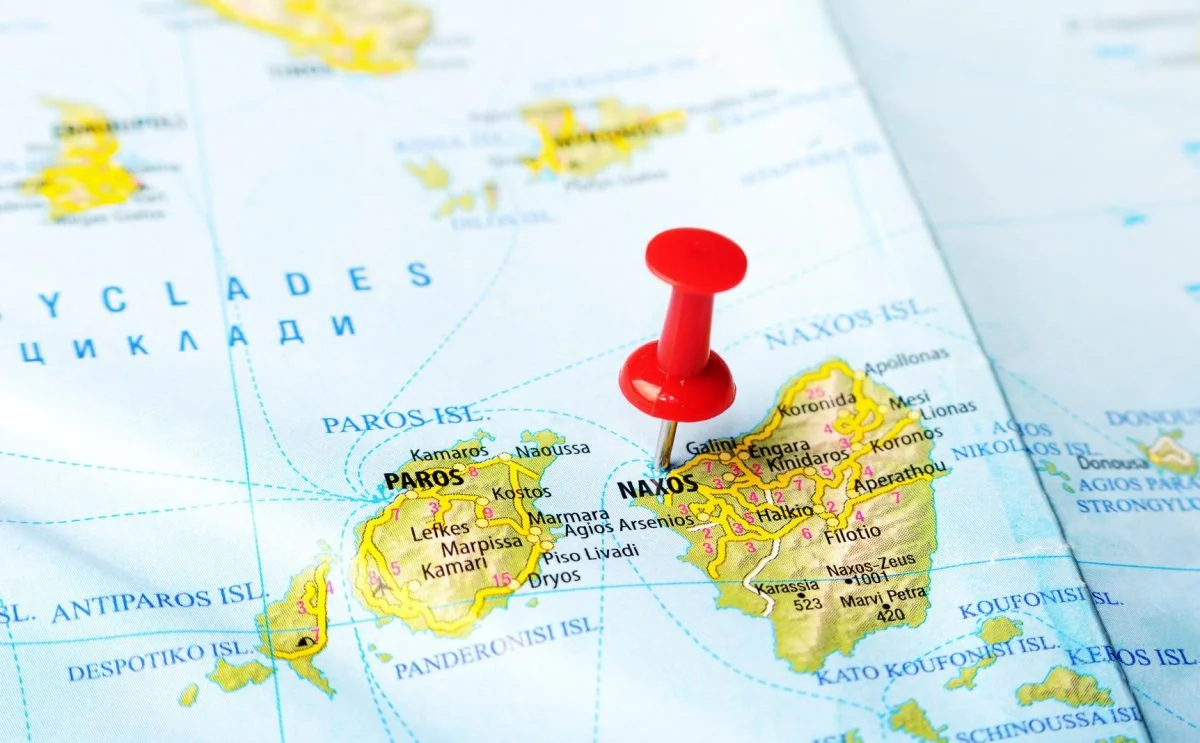Naxos pin on map