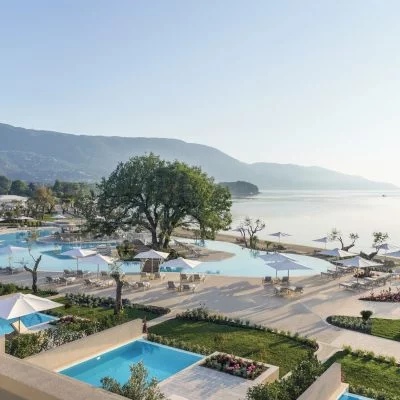 Panoramic View Ikos Dassia pool beach