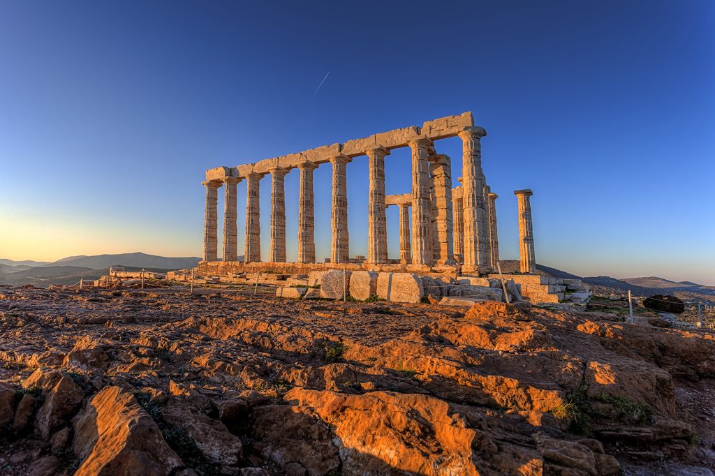 Cape Sounion Temple of Poseidon Mythology Family