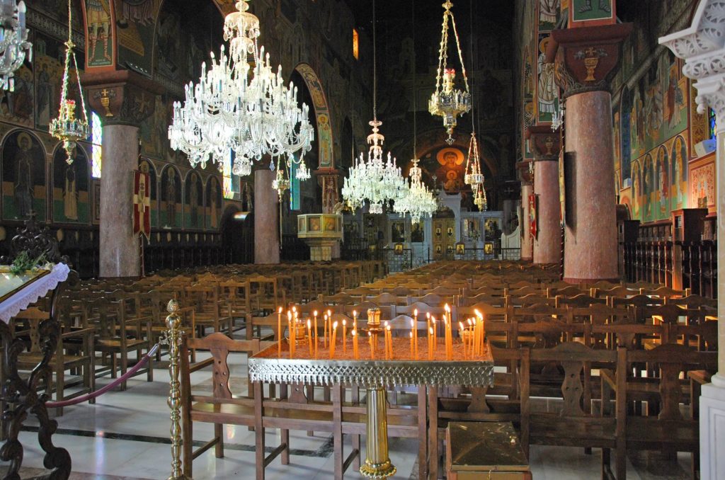Greek Church Greece Candles Easter Christmas Traditions Orthodox