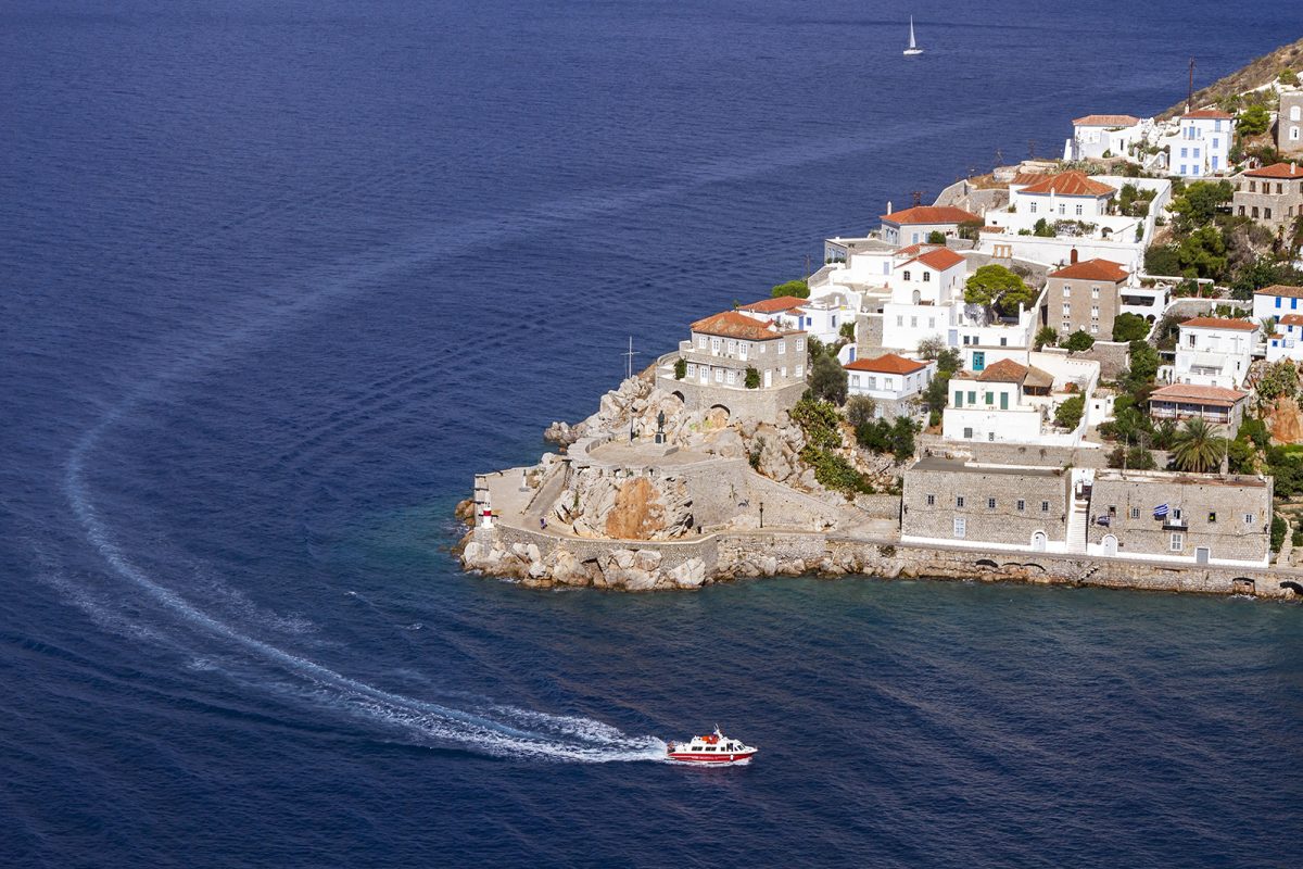 aerial view Hydra