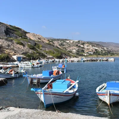 Milos Island Experience Kids Love Greece Fishing boats