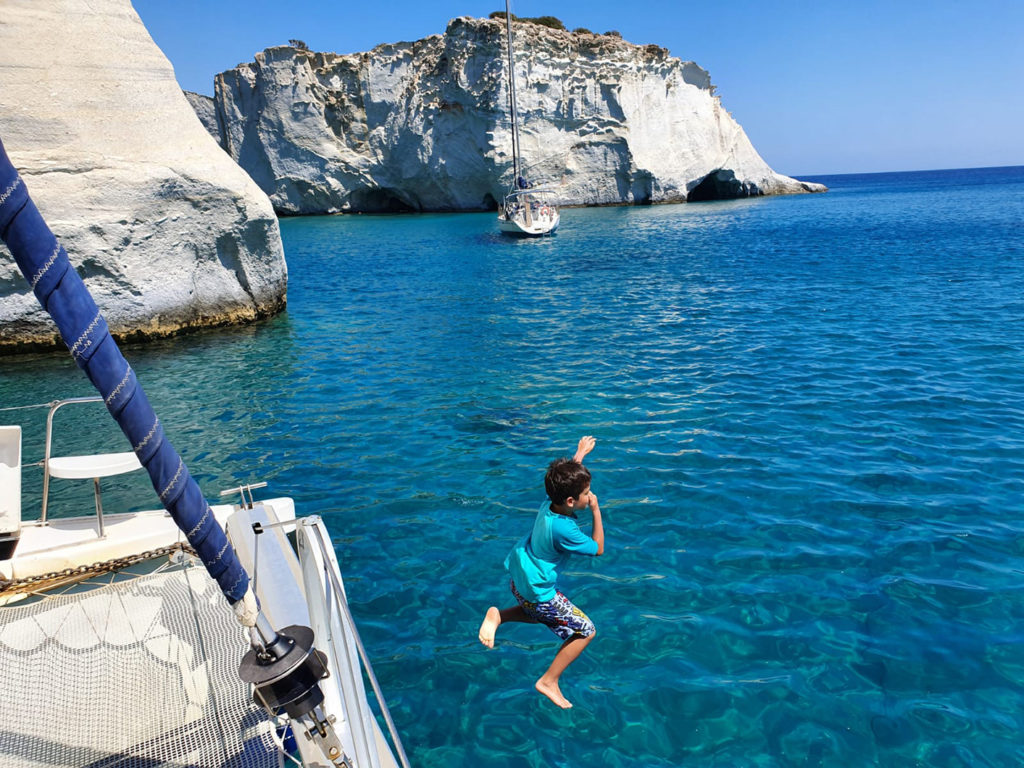 Sailing around Milos