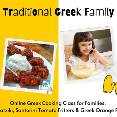 Online Cooking Class Tzatziki Orange pie