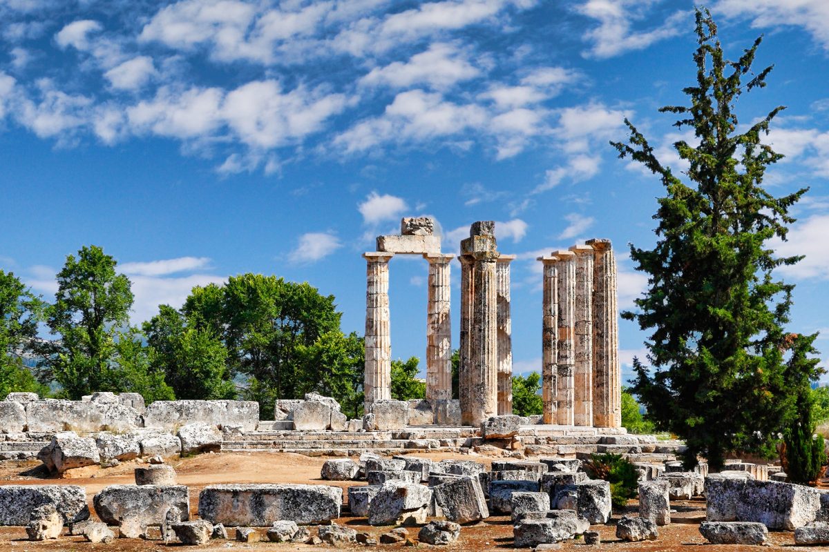 Temple of Zeus in Nemea Archaological site SH-min