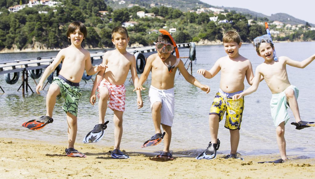 Princess resort Skiathos family vacation Sporades kids having fun at the beach