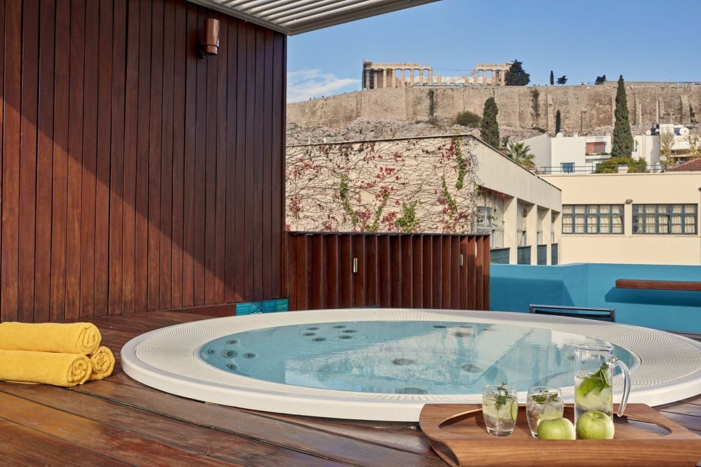 Herodion Hotel_Athens_Acropolis View_Outdoor Jacuzzi-min
