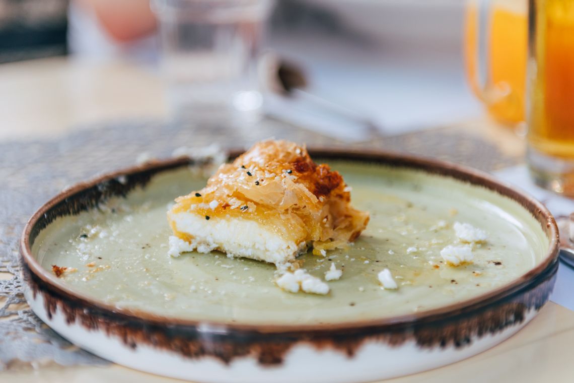 Saganaki with Feta Cheese and Phyllo featured canva