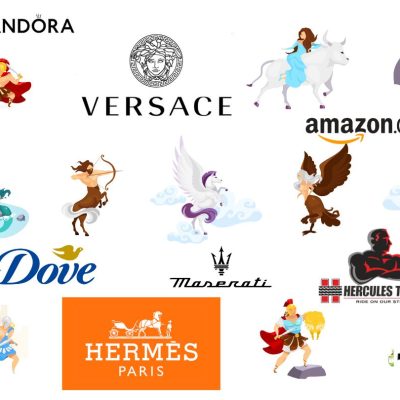 Greek Mythology inspired brands logos