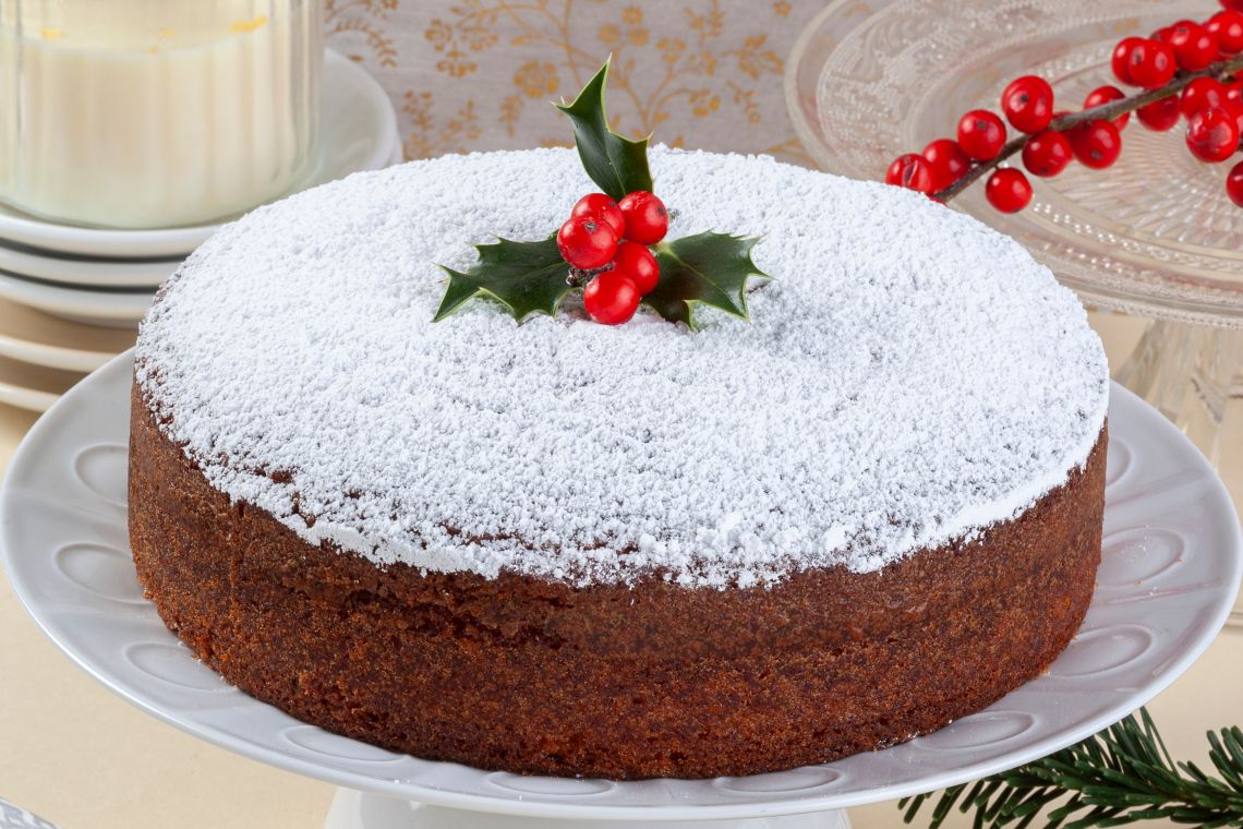 Snowy New Year's cake featured canva